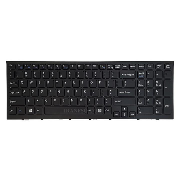 کیبورد لپ تاپ سونی VPCEH مشکی با فریم SONY VPCEH Black Keyboard Laptop